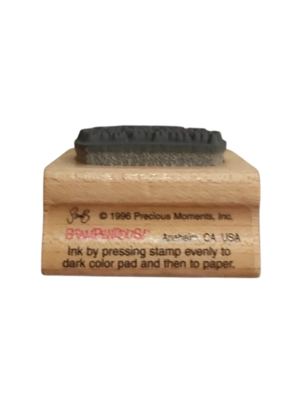 Precious Moments Stampendous Psalm 23:6 Bible Verse Wood Mounted Rubber Stamp